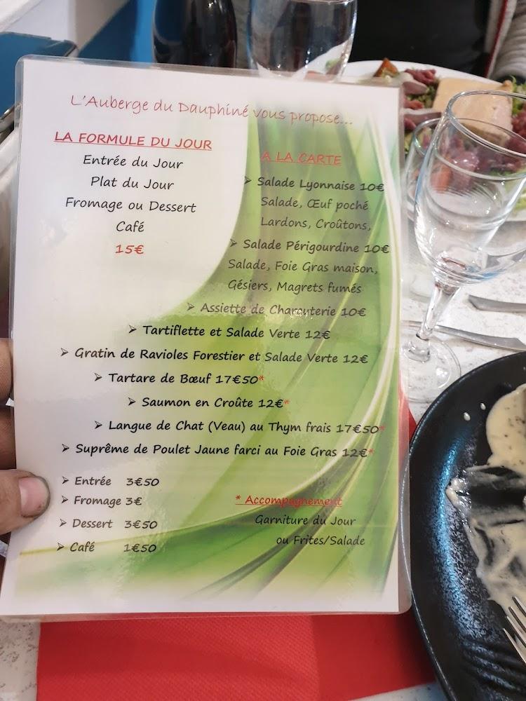 Auberge du Dauphiné - Menu Image 1